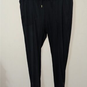 Women's zyia active Black Stretch Jogger Pants with zipper